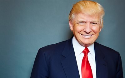 Donald Trump, USA leader, Trump portrait, 45th president of USA