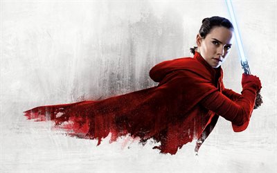 Star Wars, L&#39;Ultimo Jedi, 2017, Rey, Daisy Ridley, attrice inglese