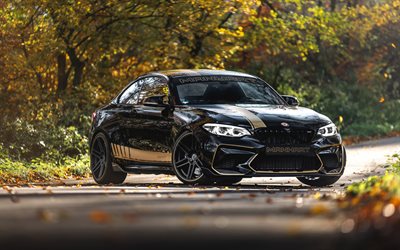 BMW M2, 2018, Manhart Racing, MH2 400 WB, M2 tuning, sports coupe, front view, German sports cars, BMW