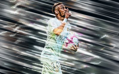 Neymar Jr, le PSG, le footballeur Br&#233;silien, buteur, le Paris Saint-Germain, Ligue 1, France, art