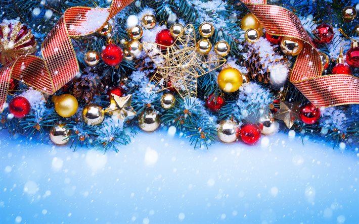 クリスマスの装飾, リボン, クリスマスボール, でこぼこ, 新年あけましておめでとうございます, メリークリスマス, 新年のコンセプト, クリスマスフレーム