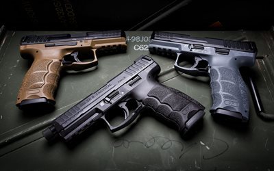 Heckler Koch VP9, 9mm pistol, modern weapons, HK VP9, Tactical