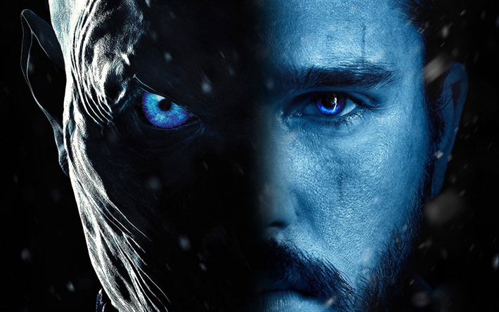Game of Thrones, Kit Harington, A Song of Ice and Fire, Jon Snow, TV series, White Walkers