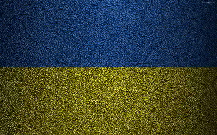 Flagga Ukraina, 4k, l&#228;der konsistens, Ukrainska flaggan, Europa, flaggor i Europa, Ukraina