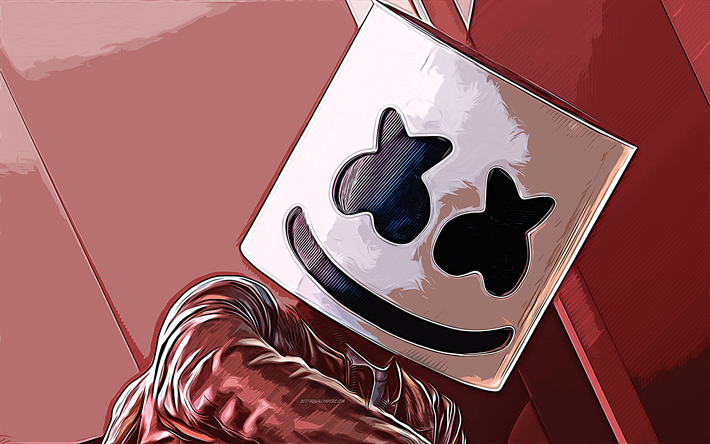 Marshmello Drawing Picture  Drawing Skill