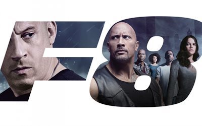 The Fate of the Furious, 2017, The Fast and the Furious 8, Michelle Rodriguez, FF 8, Fast Furious 8, Vin Diesel, Dwayne Johnson, Luke Hobbs