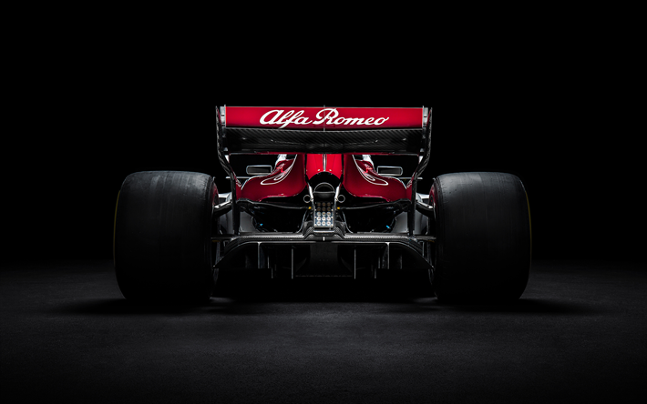 4k, Alfa Romeo Sauber C37, 2018 voitures de Formule 1, la nouvelle Sauber f1, F1, nouveau cockpit protection, Sauber 2018, C37, Alfa Romeo Sauber