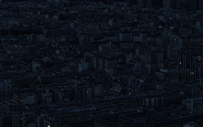 4k, سيتي سكيب textute, المباني, الظلام, ليلة المدينة, مناظر المدينة