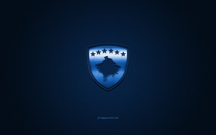 ダウンロード画像 コソボ国のサッカーチーム エンブレム Uefa 青色のロゴ 青色ファイバの背景 コソボのサッカーチームロゴ サッカー コソボ フリー のピクチャを無料デスクトップの壁紙