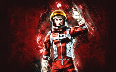 Fortnite Mission Specialist Skin, Fortnite, main characters, red stone background, Mission Specialist, Fortnite skins, Mission Specialist Skin, Mission Specialist Fortnite, Fortnite characters