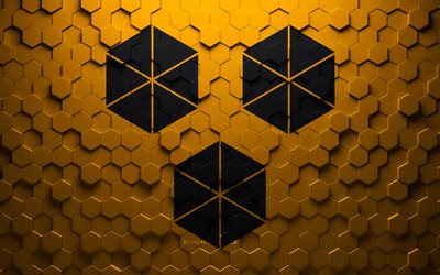 bandeira de itabuna, arte de favo de mel, bandeira hexagons itabuna, itabuna 3d hexagons art