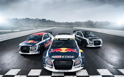 Audi A1, 2017, EKS, Quattro, Carros de corrida, corrida de pista, Audi