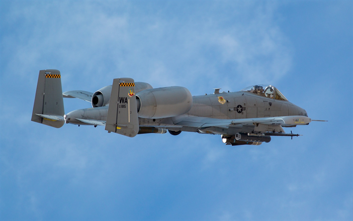A-10C, Fairchild Republic A-10 Thunderbolt II, attack flygplan, milit&#228;ra flygplan, US Air Force, USA