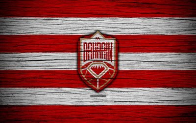 Bahrain national football team, 4k, logo, AFC, football, wooden texture, soccer, Bahrain, Asia, Asian national football teams, Bahrain Football Federation