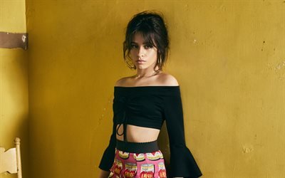4k, Camila Cabello, 2018, cuban singer, superstars, Karla Camila Cabello Estrabao, photoshoot, brunette