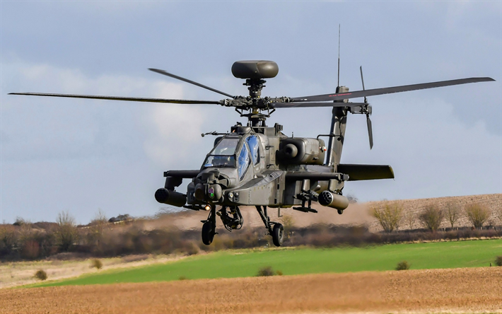McDonnell Douglas AH-64 Apache, American elicottero d&#39;attacco, la US Air Force, l&#39;aviazione militare, elicottero da combattimento in aria