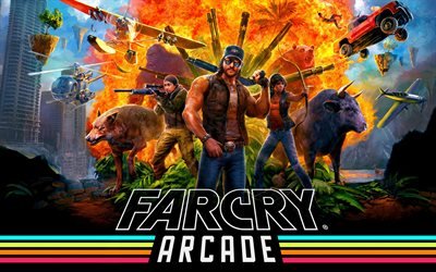 Far Cry 5 de Arcade, 4k, 2018 juegos, cartel, Far Cry