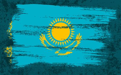 ダウンロード画像 4k カザフスタンの旗 グランジフラグ アジア諸国 国のシンボル ブラシストローク カザフスタンの国旗 グランジアート アジア カザフスタン フリー のピクチャを無料デスクトップの壁紙