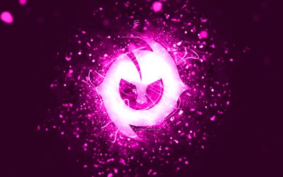 paulo dybala violetti logo, 4k, purppura neon valot, luova, violetti abstrakti tausta, paulo dybala logo, jalkapallotähdet, paulo dybala