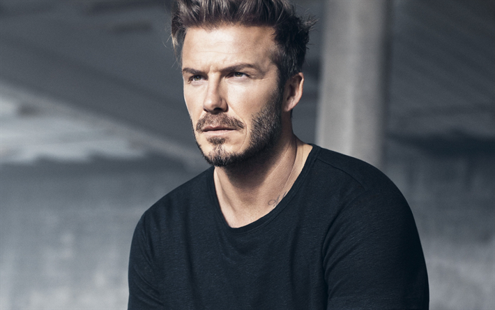 David Beckham, servizio fotografico, ritratto, calciatore inglese, viso, 2018, bell&#39;uomo