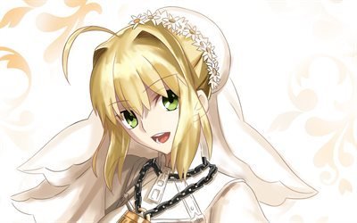 Download Wallpapers Nero Claudius Fate Grand Order Fire Bride Manga Type Moon Fate Series For Desktop Free Pictures For Desktop Free