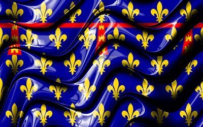 Artois flag, 4k, Provinces of France, administrative districts, Flag of Artois, 3D art, Artois, french provinces, Artois 3D flag, France, Europe