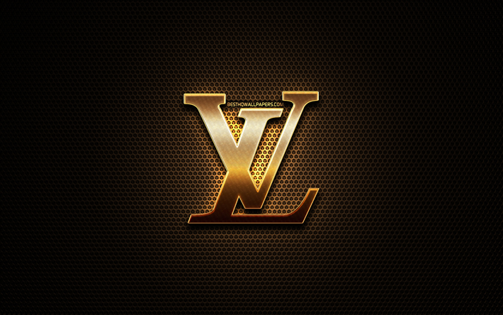 lv logo brown background