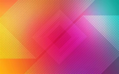4k, colorful backgrounds, lines, android, lollipop, geometric shapes, creative, strips, geometry, material design