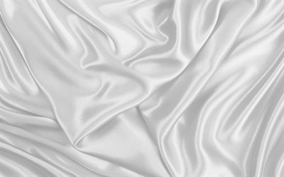 white silk, 4k, white fabric texture, silk, white backgrounds, white satin, fabric textures, satin, silk textures