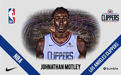 Johnathan Motley, Los Angeles Clippers, American Basketball Player, NBA, portrait, USA, basketball, Staples Center, Los Angeles Clippers logo