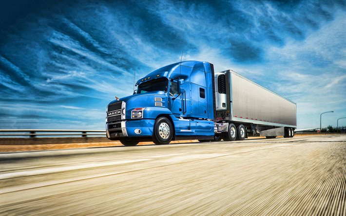 Mack歌, HDR, 2020年までのトラック, 貨物輸送, 2020年Mack歌立日運転台, 青いトラック, トラック, Mackトラック