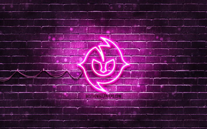 Paulo Dybala viola logo, 4k, viola brickwall, Paulo Dybala, fan art, Paulo Dybala logo, stelle del calcio, Paulo Dybala neon logo