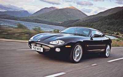 Jaguar XKR 100 Coupe, supercars, 2002 cars, X100, british cars, Jaguar