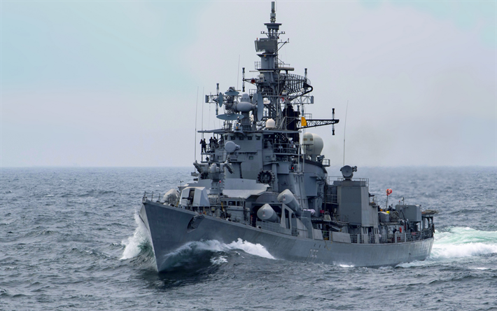 INS Ranvijay, D55, indian warship, Rajput-class destroyer, Indian Navy, warship