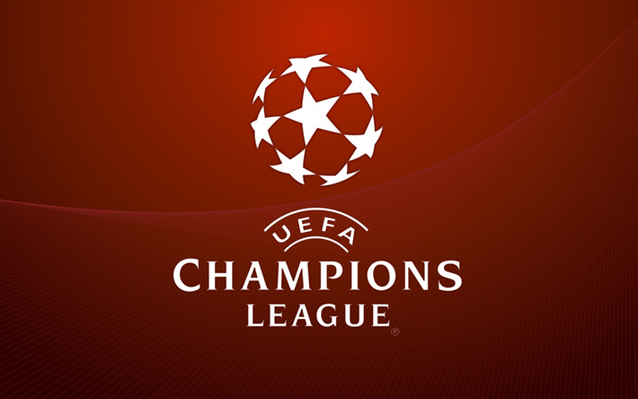 UEFA Champions League, logo, ruskea tausta