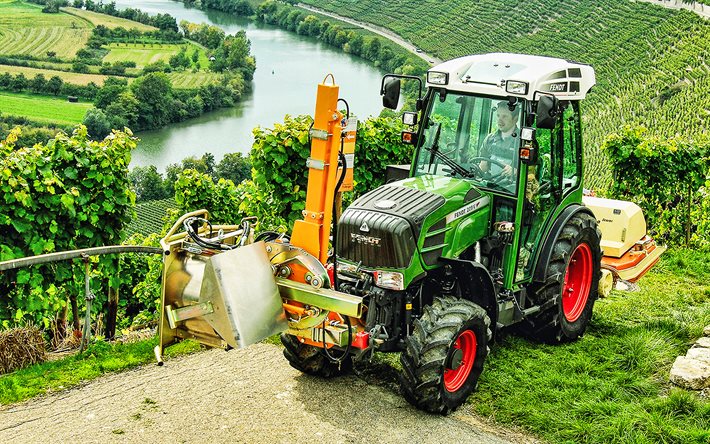 Fendt 209 VFP Vario, vintage, 2020 trattori, HDR, macchine agricole, trattori vigneto, agricoltura, Fendt