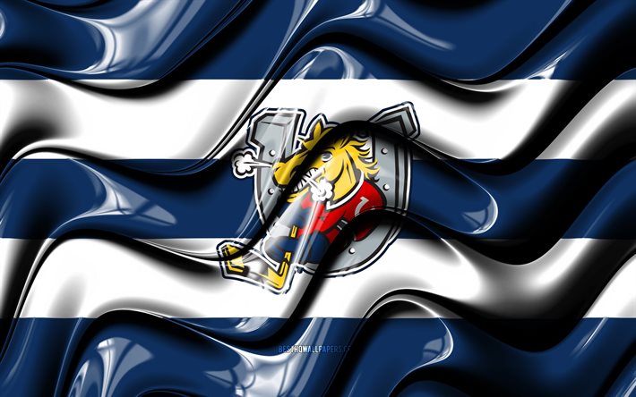 علم باري كولتس, 4 ك, موجات ثلاثية الأبعاد زرقاء وبيضاء, أو إتش إل, الهوكي الكندي, شعار باري كولتس, الهوكي, باري كولتس, كندا