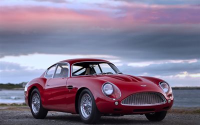 Aston Martin DB4 GT Zagato, retro cars, 1963 cars, supercars, Aston Martin