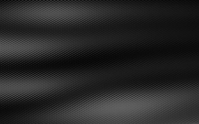 tyg konsistens, 4k, v&#229;gor, svart bakgrund, m&#246;rk struktur
