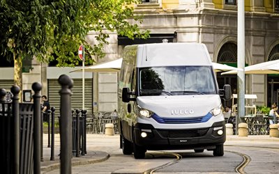 IVECO Daily, 2018, Blue Power, entrega, carga de autobuses, transporte de carga, IVECO