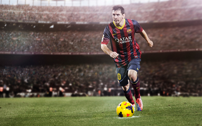 Lionel Messi, de penal, a las estrellas del f&#250;tbol, fan art, de Messi, del FC Barcelona, futbolistas, FCB, f&#250;tbol, Leo Messi