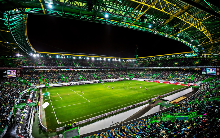 ملعب خوسيه ألفالادي, Sporting Clube الملعب, كرة القدم, تقف, داخل عرض, ملعب كرة القدم البرتغالية, لشبونة, البرتغال, الرياضية