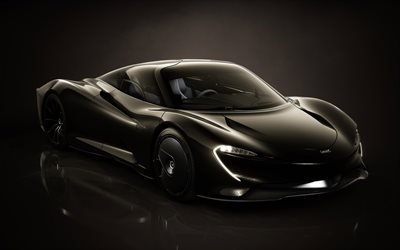 McLaren Speedtail, 4k, supercars, 2019 coches, hypercars, McLaren