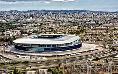 Gremio stadium, aerial view, Gremio FC, soccer, Gremio arena, football stadium, Brazil, Gremio new stadium