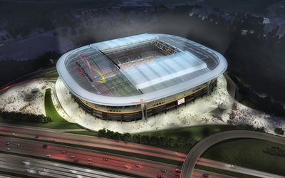 Turk Telekom Arena, veduta aerea, calcio, Galatasaray Stadium di Istanbul, Turchia, turca, il Galatasaray Arena stadium, il Galatasaray SK