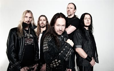 HammerFall, svenskt rockband, fotoshoot, Joacim Cans, Oscar Dronjak, Fredrik Larsson, Pontus Norgren, Anders Johansson