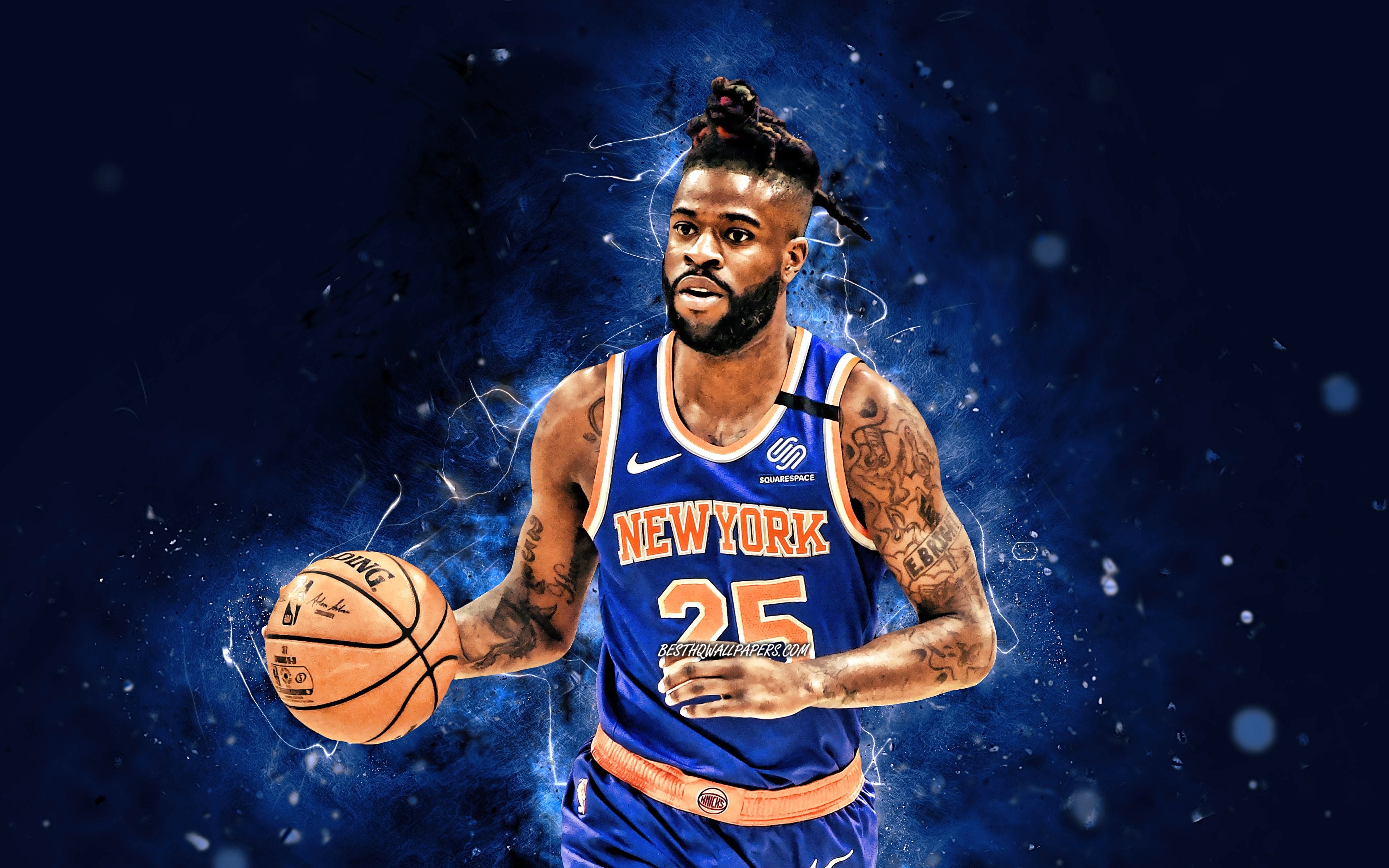 Download wallpapers Reggie Bullock, 4k, New York Knicks, NBA ...