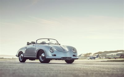 Porsche 356, vintage cars, classic cars, convertible Porsche
