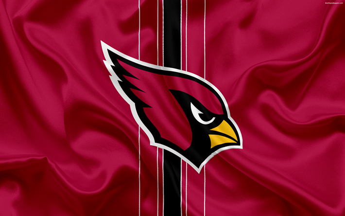 Cardinals de l&#39;Arizona, le football Am&#233;ricain, le logo, l&#39;embl&#232;me, la NFL, la Ligue Nationale de Football, Arizona, &#233;tats-unis, la National Football Conference