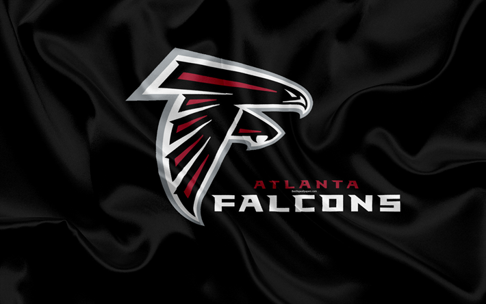 Falcons d&#39;Atlanta, le football Am&#233;ricain, le logo, l&#39;embl&#232;me, la NFL, la Ligue Nationale de Football, Atlanta, G&#233;orgie, &#233;tats-unis, la National Football Conference